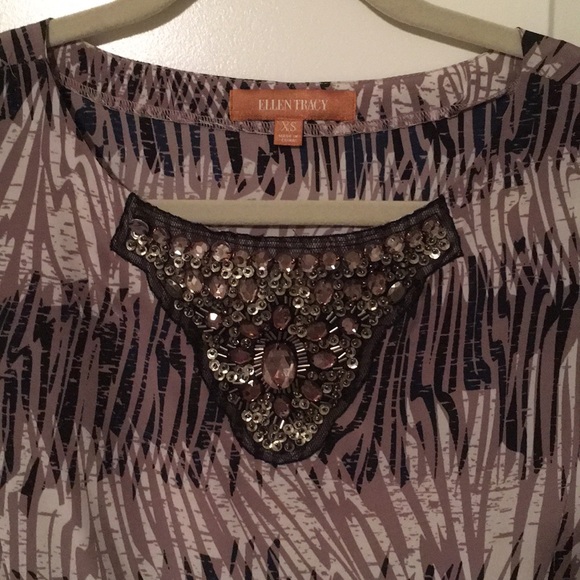 Ellen Tracy Embellished Sheath Dress - Picture 3 of 7